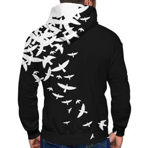 Sudadera con capucha y cremallera de alta calidad para hombre 2025, personalizada con logotipo propio, sudadera con costuras de sublimación Unisex para invierno - Product Image 4