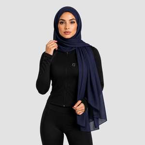 Hiyab Básico Azul Marino GAI, Elegante Pañuelo para la Cabeza y el Cuello - Product Image 1