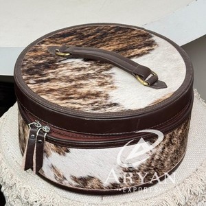 Boîte à bijoux de voyage de rangement pour bijoux avec logo personnalisé en cuir de vachette tendance au design personnalisé Vente en gros - Product Image 1