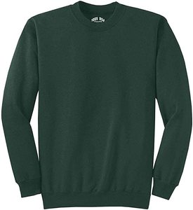 Sweat-shirt à col rond personnalisé OEM, uni noir, unisexe, en coton, pull-over, vêtement vierge pour les marques de mode - Product Image 3