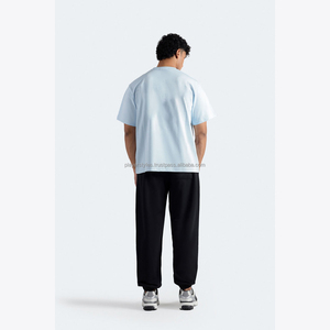 T-shirt surdimensionné personnalisé en coton respirant et durable, style streetwear, tissu épais, impression de logo OEM, fournisseur en gros - Product Image 2