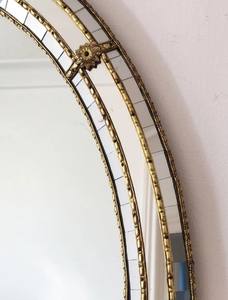 <b>Vintage</b> Venetian Oval Hollywood Regency <b>Mirror</b> - Product Image 4