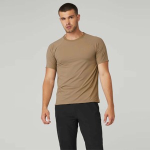 T-shirt athlétique pour homme Vêtements de sport de performance à séchage rapide et évacuation de l'humidité avec chemise d'entraînement de gymnastique à manches courtes pour le fitness - Product Image 1
