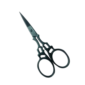 Tijeras para cutículas de uñas curvadas de punta extra fina para mujeres/hombres, cuchillas de aseo de acero inoxidable, punta precisa redondeada, mango de cerámica - Product Image 1