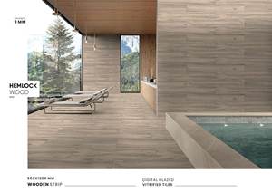 Carreaux intérieurs en céramique émaillée Carreaux de sol en porcelaine couleur bois Carreaux mats 200x1200 Carreaux pour sol Luxe Mat - Product Image 6