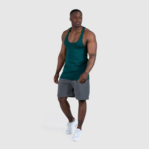 <b>Tank</b> <b>Top</b> <b>Men</b> Custom Logo Solid Sporty Crew Neck Casual Cotton Bamboo Fiber Breathable Clothing <b>For</b> Summer <b>Men's</b> <b>Tank</b> <b>Tops</b> - Product Image 6