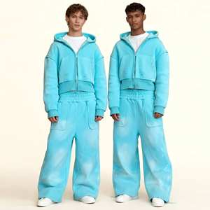 High Street Best Design Custom logo High Quality Regular Fit Casual Solid Tracksuits Breathable Men's Tech <b>Fleece</b> Wholesale OEM - Product Image 4