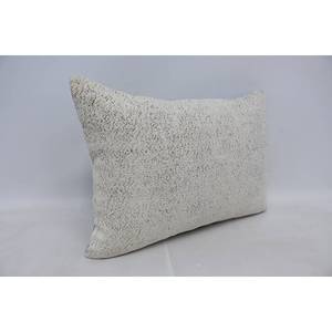 Oreiller en laine beige de style Kantha à motif de toile vintage 20x28 pouces brodé avec technique tissée - Product Image 3