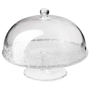 Handmade Glass Cake Stand With Dome For Unique <b>Dessert</b> Presentation And Home Decor - Product Image 1