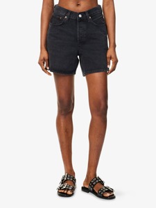 Pantalones cortos de mezclilla de moda para mujer, pantalones vaqueros Boyfriend elegantes de cintura media personalizados, verano con diseño elegante, tela Premium - Product Image 3