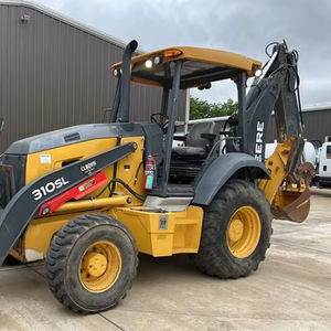Minicargadora de tractor JohnN Deere 310SL usada, MINICARGADORA DE ruedas delantera usada de calidad con componente de motor central - Product Image 4