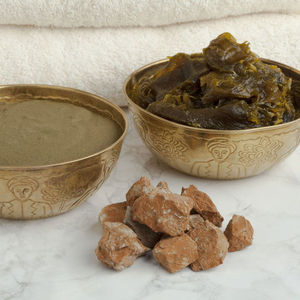 Coffret cadeau de spa marocain Hammam |   Savon noir, Gant Kessa, Argile Ghassoul, Huile d'argan, Eau de rose, Pack exfoliant, Ensemble de luxe pour spa, Pro - Product Image 1