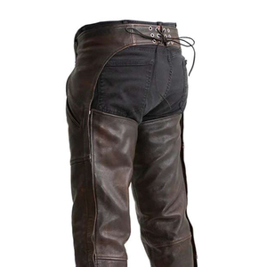Top Primum Quality Windproof Winter Solid Color Casual Design Leather <b>Chaps</b> Wholesale Prices Regular Length - Product Image 4