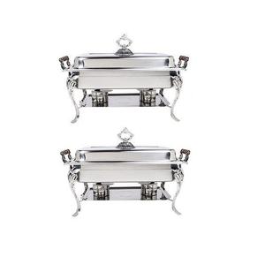 <b>Large</b> Capacity Stainless Steel Chafing Dish With Polished <b>Mirror</b> Finished Perfect For Serving Food At Weddings And Festivals - Product Image 1