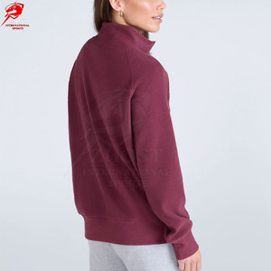 Sudaderas personalizadas de tela suave, cómodas, cálidas y elegantes para mujer, con media cremallera, para un estilo de vida moderno y uso diario. - Product Image 5