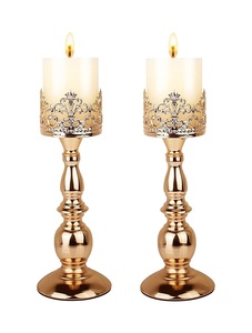 Juego de tres portavelas de Metal, conjunto único de tres portavelas de Metal hecho a mano, Color y diseño personalizado, venta al por mayor - Product Image 4