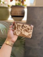 Dompet Kartu Kulit Sapi Asli Model Clutch Stylish, Penahan Kartu ATM, Gaya Western, Multifungsi, Diskon Besar