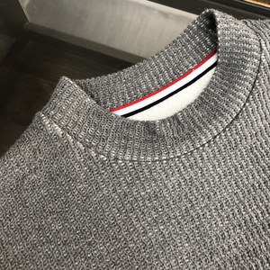 Pull-over à col rond de haute qualité en éponge française OEM pour hommes pulls en tricot uni personnalisés pour hommes fabricant de pulls - Product Image 4