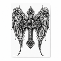 Tatouages Temporaires Grand Format pour Dos Entier 48x34cm – Transfert Réaliste, Imperméable, pour Femme, Art Corporel