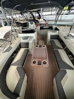 Console centrale de bateau ponton 7m 23 pieds bateau ponton aluminium avec moteur hors-bord