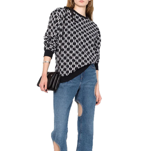 เสื้อสเวตเตอร์ระบายอากาศสำหรับผู้หญิงสำหรับฤดูหนาวเสื้อสเวตเชิ้ต100% ผ้าฝ้ายธรรมดาธรรมดาขนาดใหญ่ออกแบบได้ตามต้องการ - Product Image 2