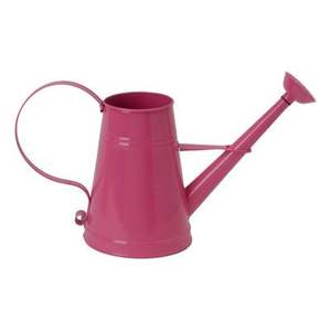 Vintage farmhouse steel watering pot can with rustic tones ideal for floral <b>shop</b> displays or home garden decor - Product Image 4