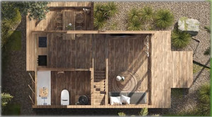 Vietnam Leading 45sqm Two Floor High Quality Modern Industrial Prefab Invernaderos Rectangular 40HC Casas al aire libre - Product Image 3