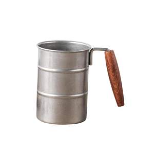 Taza de café de acero inoxidable de diseño moderno, taza de cerveza de Metal hecha a mano ecológica, taza de café de regalo, tazas de agua potable y café - Product Image 5