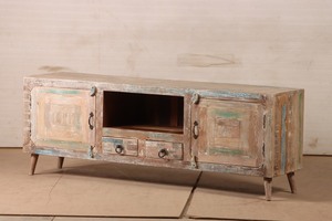 Stylish Wooden Cabinet <b>Sideboard</b> Buffet Furniture for Modern Homes Featuring Display <b>Storage</b> Shelves Doors Drawers and Versatile - Product Image 5