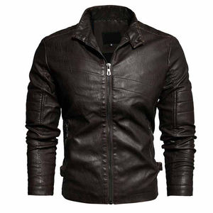 Veste en cuir pour hommes sur mesure, à la mode, à la mode, à prix réduit, personnalisée - Product Image 1
