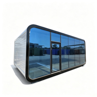 Maison préfabriquée Apple Cabin avec chambre à coucher, chambre d'hôtel capsule préfabriquée, pod de couchage