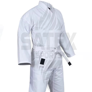 Uniforme de Taekwondo Personalizado 100% Algodón Transpirable de Secado Rápido con Logotipo Frontal Conjuntos Unisex para Adultos - Product Image 5