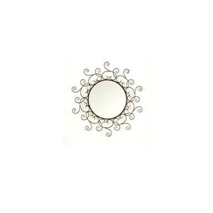 Espejo de Pared Redondo de Metal Plateado Moderno, Hecho a Mano, Multiusos, para Decoración de Baño y Hogar, Ideal para Regalos - Product Image 4