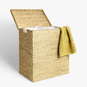 Cestas de lavandería de jacinto de agua, cestas tejidas, contenedores, cestas, accesorios de almacenamiento para el hogar - Product Image 5