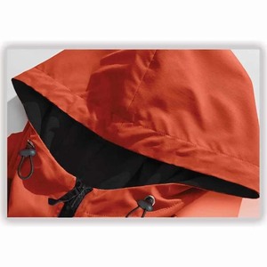 Veste coupe-vent à capuche pour hommes, logo personnalisé, respirante, grande taille, été, sports de plein air, course à pied avec fermeture éclair, polyester et nylon imperméable - Product Image 5