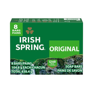 Jabón en Barra Sólido para Hombre Irish Spring, Blanqueador e Hidratante, Antiséptico, con Aroma Fresco y Limpio - Product Image 6
