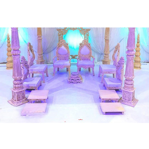 Increíbles Sillas para Mandap de Boda Hindú, Juego de Sillas Profesionales para Mandap de Boda, Muebles de Boda de Madera India Personalizados, Venta en el Reino Unido - Product Image 1