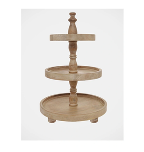 แท่นวางเค้กไม้อะคาเซีย3ชั้นดีไซน์สำหรับตกแต่งคัพเค้กชั้นไม้ทำจากอินเดียออกแบบได้ตามต้องการ - Product Image 1