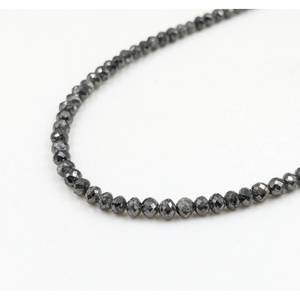 Perles de diamant facettées gris foncé 100 % naturelles, diamants en vrac pour bijoux de Noël, collier étincelant, idée cadeau - Product Image 3