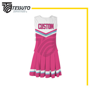 El mejor precio Uniforme de animadora sin mangas Venta caliente Sublimación Uniformes profesionales Diseño de buena calidad Uniforme de animadora - Product Image 2