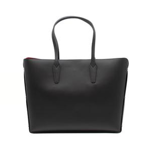 Sac fourre-tout en cuir véritable noir de qualité supérieure avec fermeture à glissière, design clouté pour femmes, utilisation au bureau, personnalisable, toutes saisons - Product Image 3