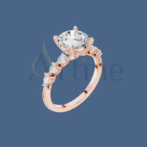 Bijoux Lucky Threads Bague d'éternité en or 10 carats avec pierres Micro Pave CZ pour dames - Product Image 1