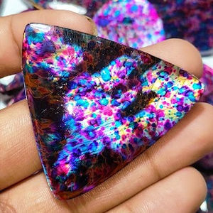 Piedra preciosa de labradorita recubierta de fuego múltiple con el mejor patrón más vendido para joyería Gemas de labradorita multicapa para joyería - Product Image 4