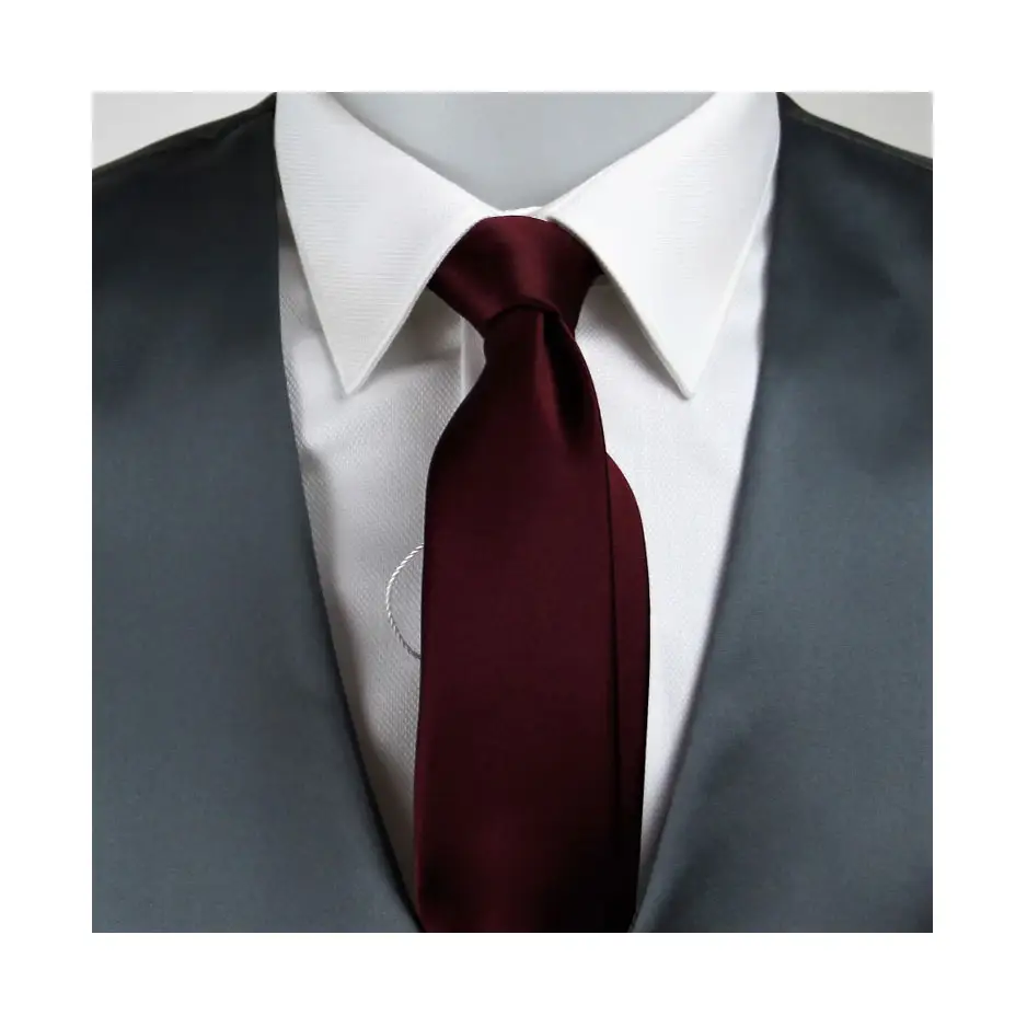 Burgundy High quality Italian ties made of pure best silk for ceremonies and weddings Italian elegance available in many colours