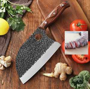 Ensemble de couteaux de cuisine en acier au carbone Viking Serbain Chef, manche en bois ABS, fabrication artisanale, ambidextre, léger, professionnel pour la maison - Product Image 5