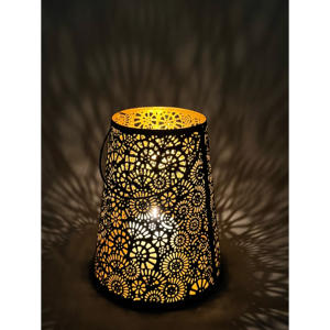 โคมไฟเหล็กและขวดโหลเชิงเทียนสำหรับตกแต่งบ้านและงานแต่งงานทำด้วยมืออย่างสวยงาม - Product Image 3