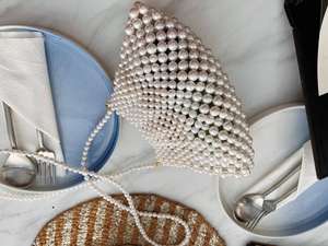 กระเป๋าถือเจ้าสาวสไตล์สง่างามสำหรับงานแต่งงานสายคริสตัลประดับเพชรสายพู่แบบเรขาคณิตเปิดสำหรับใช้ในชีวิตประจำวัน - Product Image 3