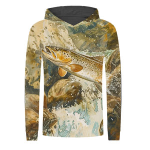 Sudadera con Capucha de Pesca Personalizada para Hombre, de Felpa, Color Sólido, Impresión DTF, DTG, Serigrafía, 100% Poliéster, Sublimación Digital, con Bolsillo, para Verano - Product Image 1