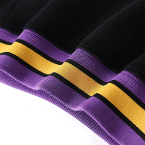 Prairie View Black Prep <b>Hoodie</b> Unisex Fleece Pullover Kangaroo <b>Pocket</b> <b>Zip</b> Hood for Yellow Accent Streetwear Winter 100% - Product Image 4