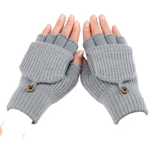 Guantes de Punto para Otoño e Invierno, Mitones Cálidos con Dedos Completos, Guantes Abiertos para Adultos, Ciclismo al Aire Libre, Deportes, Transpirables - Product Image 6